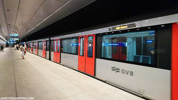 amsterdam central metro station