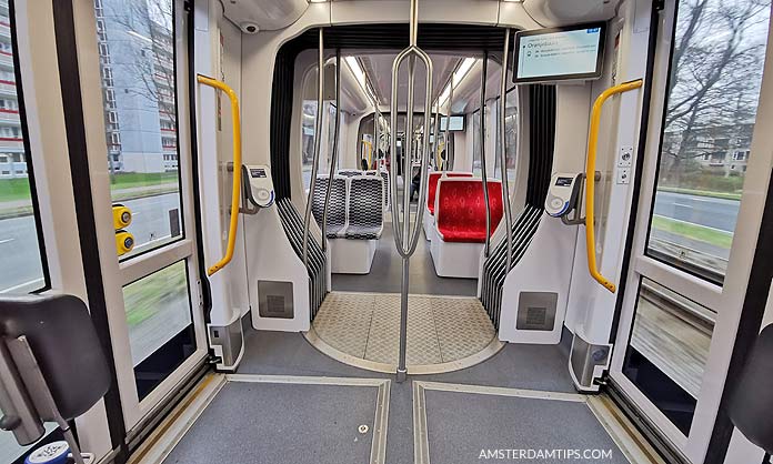 amsterdam tram 5 interior