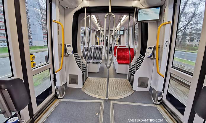 amsterdam tram 5 interior