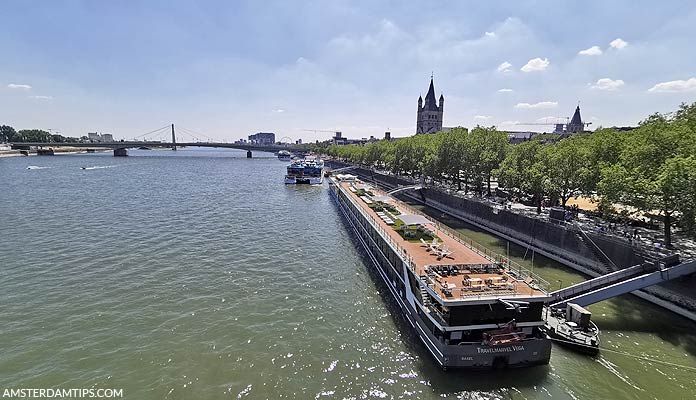 rhine river in cologne