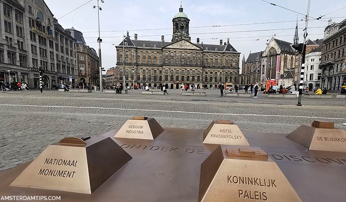 dam square amsterdam sculpture