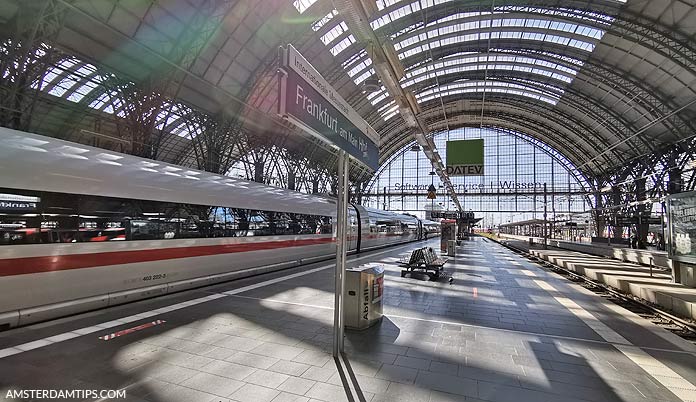 ice train at frankfurt (main) station