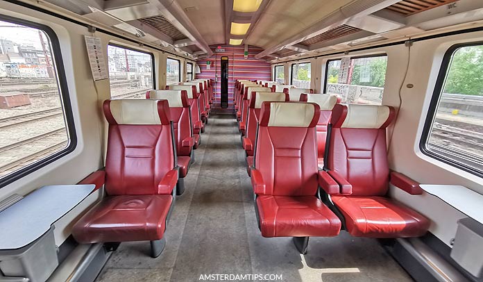 Intercity Brussels 1st class seats