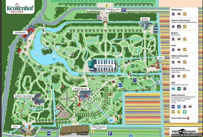 keukenhof map