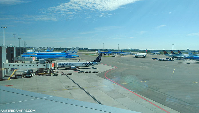 klm skyteam at amsterdam schiphol airport