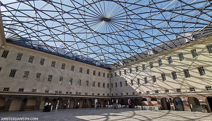 maritime museum amsterdam courtyard glass roof