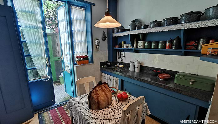 social housing kitchen at museum het schip amsterdam