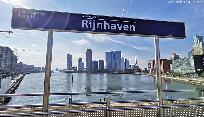 rijnhaven metro station rotterdam