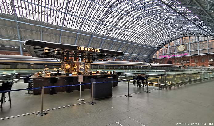 st pancras champagne bar