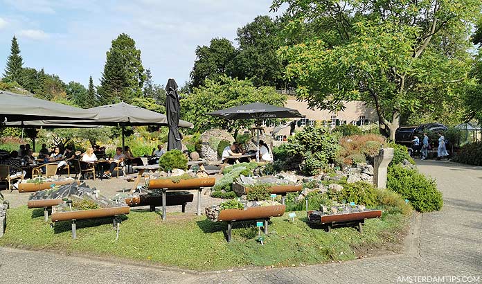 utrecht botanic gardens terrace