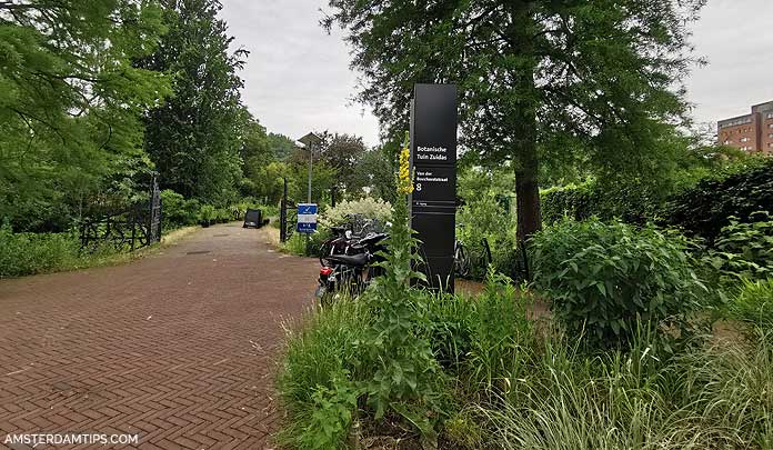 zuidas botanische tuin - entrance